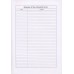 128 page Lined Notebook - RED